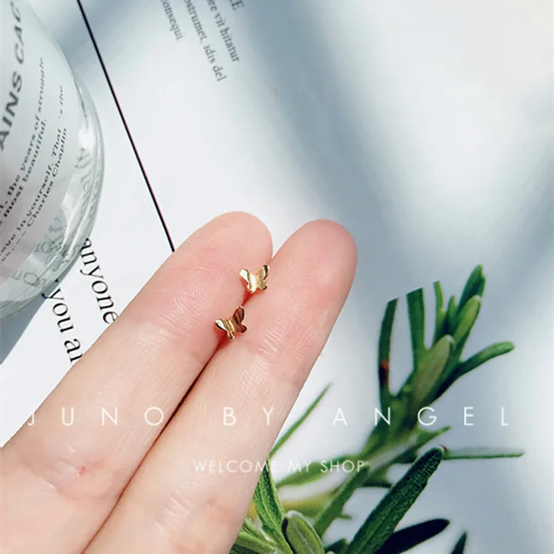 Fashion Minimalist Mini Small Heart Stud Earring For Women Tragus Ear Piercing Sweet Cute Temperament Earring Teen Party Jewelry