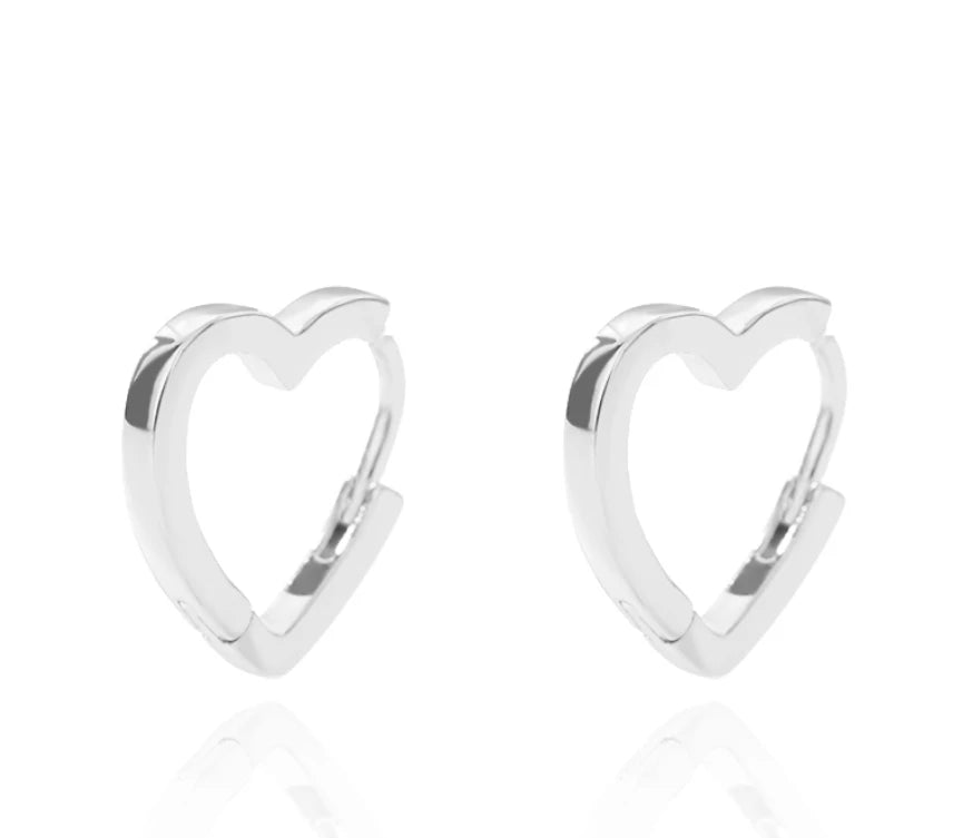 Stainless Steel Star Hoop Earrings