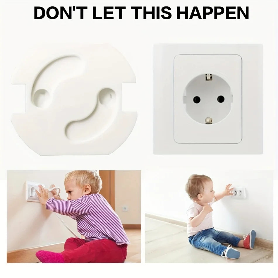 Baby Safety Socket Covers 10pcs Electrical Plastic Outlet Protectors Child Safe Socket Security Protection
