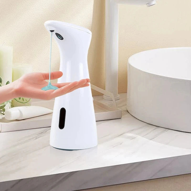 Automatic Sensor Hand Soap Dispenser, Smart Wash Handpiece, White, High Quality ABS, Waterproof for Bathroom