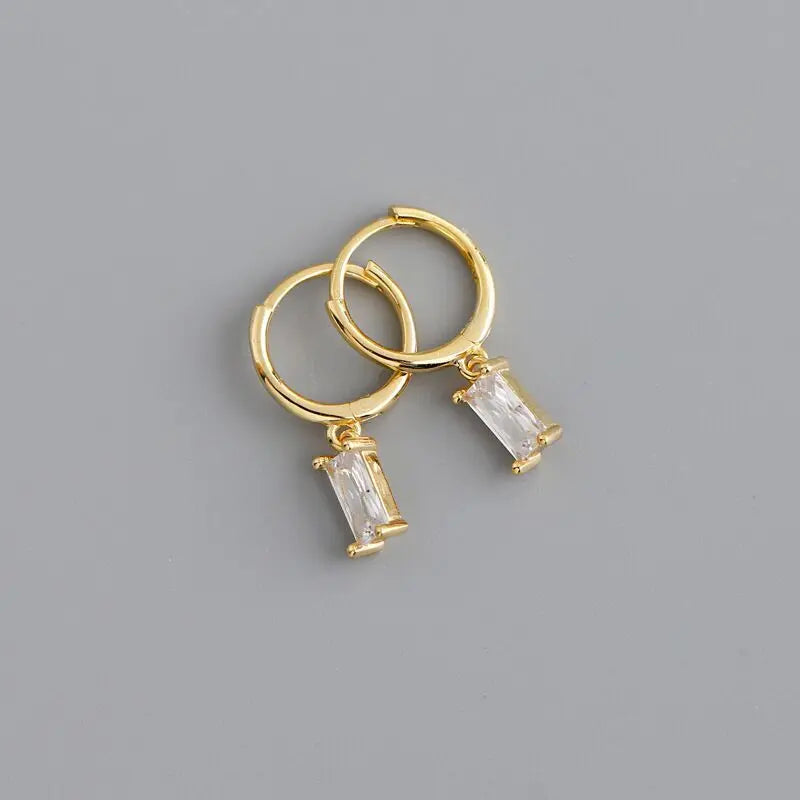 Dainty Tiny Layered Gold Plated Copper Metal Paved CZ Huggie Hoop Earrings for Women Girls Luxury Elegant Catilage Hoops Jewelry