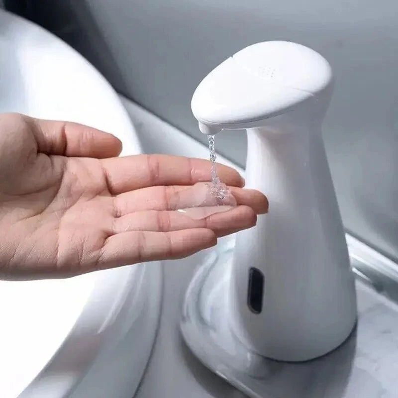 Automatic Sensor Hand Soap Dispenser, Smart Wash Handpiece, White, High Quality ABS, Waterproof for Bathroom