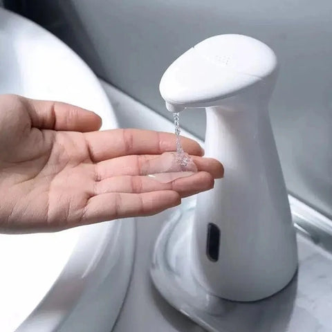 Automatic Sensor Hand Soap Dispenser, Smart Wash Handpiece, White, High Quality ABS, Waterproof for Bathroom