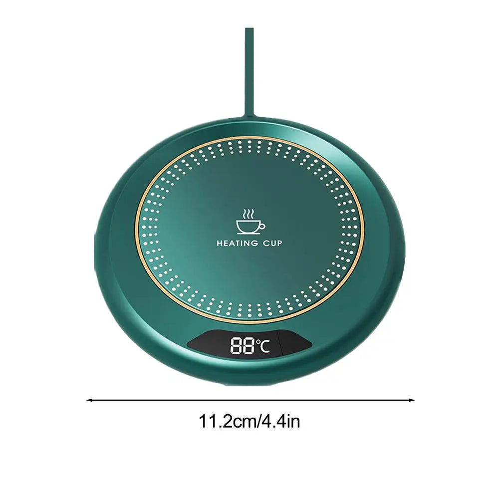 USB Heating Coaster 3 Speed Adjustment Thermostatic 55 Degrees Constant Temperature Warmer for Coffee Mug Milk Tea Water Cup
