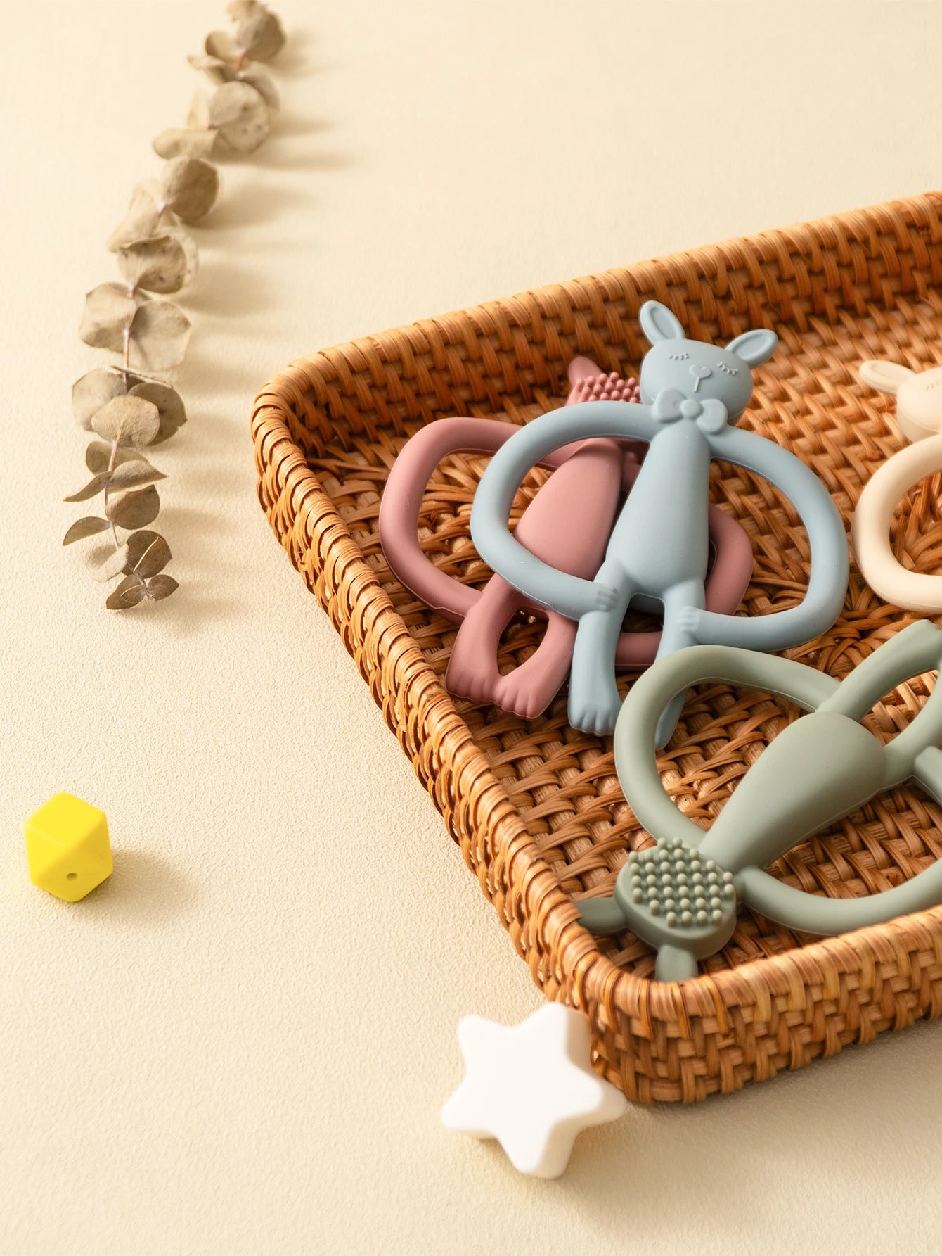 Color Kids Silicone Teether Toys Baby Nursing Teether Gifts Newborn Cartoon Rabbit Teether Toys Teething Infant Chewing Toy