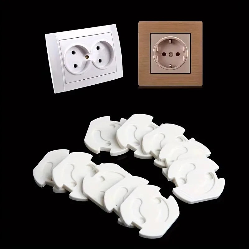 Baby Safety Socket Covers 10pcs Electrical Plastic Outlet Protectors Child Safe Socket Security Protection