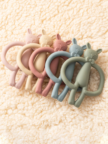 Color Kids Silicone Teether Toys Baby Nursing Teether Gifts Newborn Cartoon Rabbit Teether Toys Teething Infant Chewing Toy