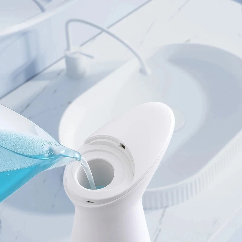 Automatic Sensor Hand Soap Dispenser, Smart Wash Handpiece, White, High Quality ABS, Waterproof for Bathroom