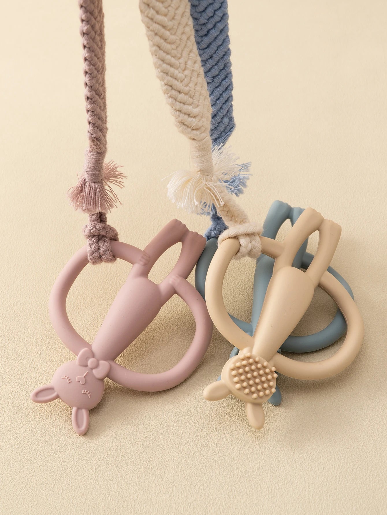 Color Kids Silicone Teether Toys Baby Nursing Teether Gifts Newborn Cartoon Rabbit Teether Toys Teething Infant Chewing Toy